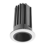 2LED 2IN RD Downlight Baffle Trim - White / Black