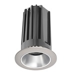 2LED 2IN RD Downlight Cone Trim - Satin Nickel / Haze