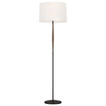 Ferrelli Floor Lamp - Weathered Oak / White Linen