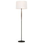 Ferrelli Floor Lamp - Weathered Oak / White Linen