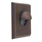 GDG-3SQ Outdoor Recessed Wall/Step Light 12V - Matte Bronze