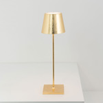 Poldina Pro Rechargeable Table Lamp - Gold Leaf