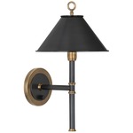 Aaron Wall Light - Warm Brass / Black