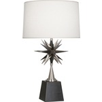 Cosmos Table Lamp - Antique Silver / Oyster Linen