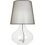 June Translucent Table Lamp - Transparent / Black Organza