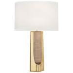Margeaux Table Lamp - Modern Brass / White Organza