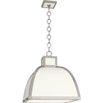 Ranger Pendant - Polished Nickel / Matte White