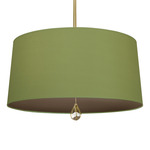 Custis Pendant - Modern Brass / Parrot Green / Revolutionary Storm