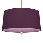 Custis Pendant - Modern Brass / Greenhow Grape / Ludwell Lilac