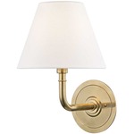 Signature No.1 Wall Sconce - Aged Brass / Off White