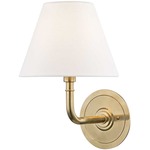 Signature No.1 Wall Sconce - Aged Brass / Off White