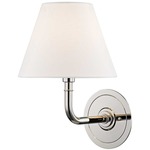 Signature No.1 Wall Sconce - Polished Nickel / Off White