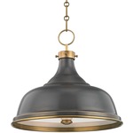 Metal No.1 Pendant - Aged Brass / Aged / Antique Distressed Bronze