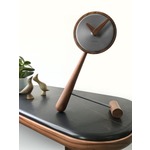 Mini Puntero Table Clock - Graphite / Walnut
