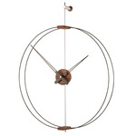 Barcelona Wall Clock - Walnut / Black