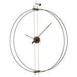 Barcelona Wall Clock - Walnut / Black