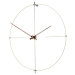 Bilbao N Wall Clock - Walnut / White