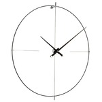 Bilbao L Wall Clock - Black / Black