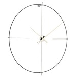 Bilbao L Wall Clock - Black / White