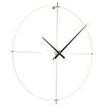 Bilbao L Wall Clock - White / Black