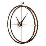 Doble O Wall Clock - Stainless Steel/ Calabo
