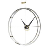 Doble O Wall Clock - Brass / Stainless Steel