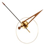 Cris Wall Clock - Polished Brass / Black