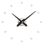 Rodon Mini Wall Clock - Chrome / Black