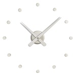 Rodon Mini Wall Clock - Chrome / White