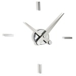 Puntos Suspensivos Wall Clock - Chrome / Steel