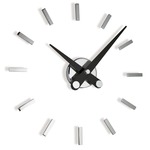 Puntos Suspensivos Wall Clock - Chrome / Black