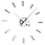 Puntos Suspensivos Wall Clock - Chrome / White