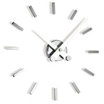Puntos Suspensivos Wall Clock - Chrome / White