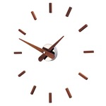 Sunset Wall Clock - Walnut / Chrome