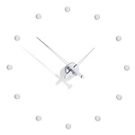 Rodon I Wall Clock - Chrome / Steel