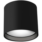 Falco Round Ceiling Flush Light - Black