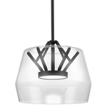 Deco Pendant - Black / Clear