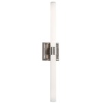 Rona Bathroom Vanity Light - Brushed Nickel / White Opal