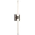 Rona Bathroom Vanity Light - Brushed Nickel / White Opal