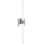 Rona Bathroom Vanity Light - Chrome / White Opal