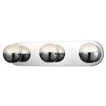 Pluto Bathroom Vanity Light - Chrome / Frosted