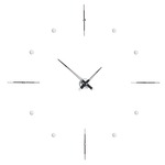 Mixto I Wall Clock - Chrome / Black