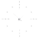 Mixto I Wall Clock - Chrome / White