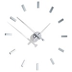 Tacon I Wall Clock - Chrome / Steel