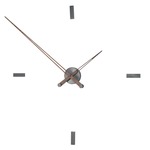 Tacon T Wall Clock - Graphite Steel / Walnut