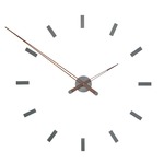 Tacon T Wall Clock - Graphite Steel / Walnut