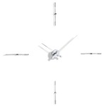 Merlin I Wall Clock - Chrome / Steel