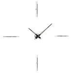 Merlin I Wall Clock - Chrome / Black