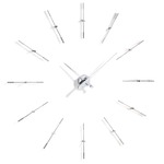 Merlin I Wall Clock - Chrome / Steel