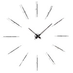 Merlin I Wall Clock - Chrome / Black